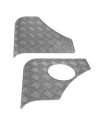 Rear diamond plate corner guards for Suzuki Samurai, left and right pair