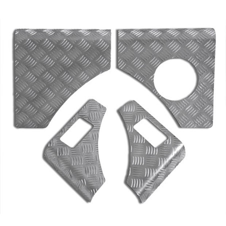 Cantonali anteriori in alluminio mandorlato per Suzuki Samurai, coppia destro e sinistro