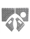 Front diamond plate corner guards for Suzuki Samurai, left and right pair