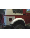 Fuel filler cut-out detail on the rear diamond plate corner guard