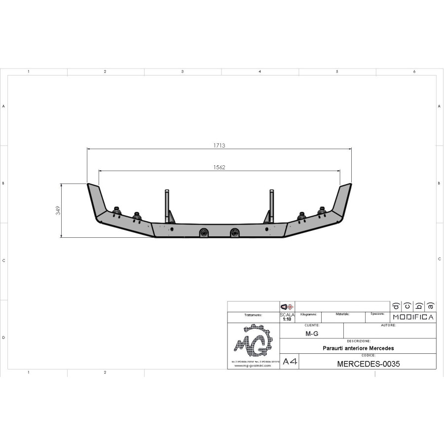 Paraurti anteriore Sure-V1 Mercedes