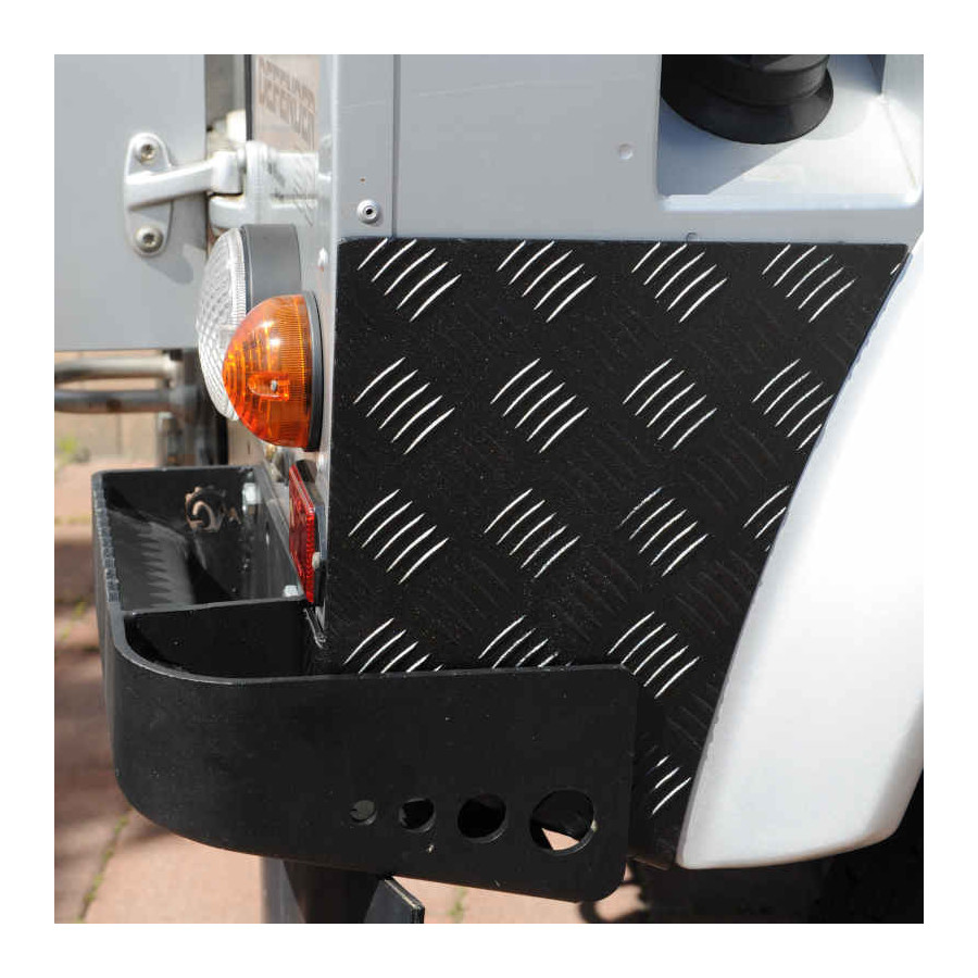 Kit Protezioni Cantonali Posteriori Defender 90/110 | Alluminio 3 mm