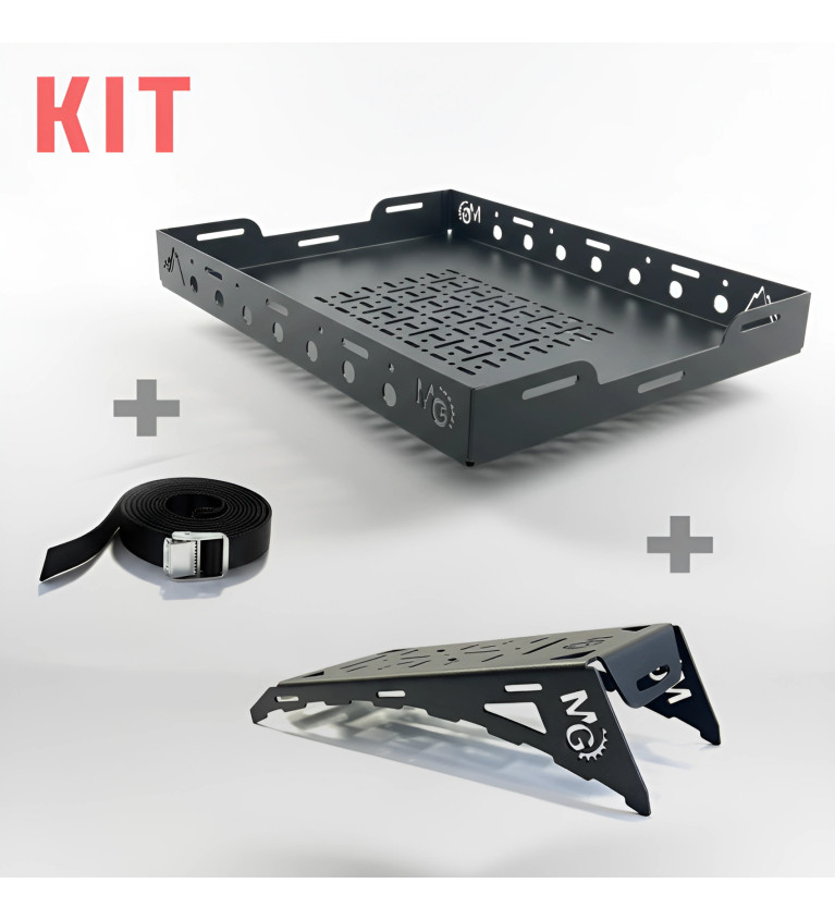 SET: Universal wheel mount + Spare Wheel Tray + Strap