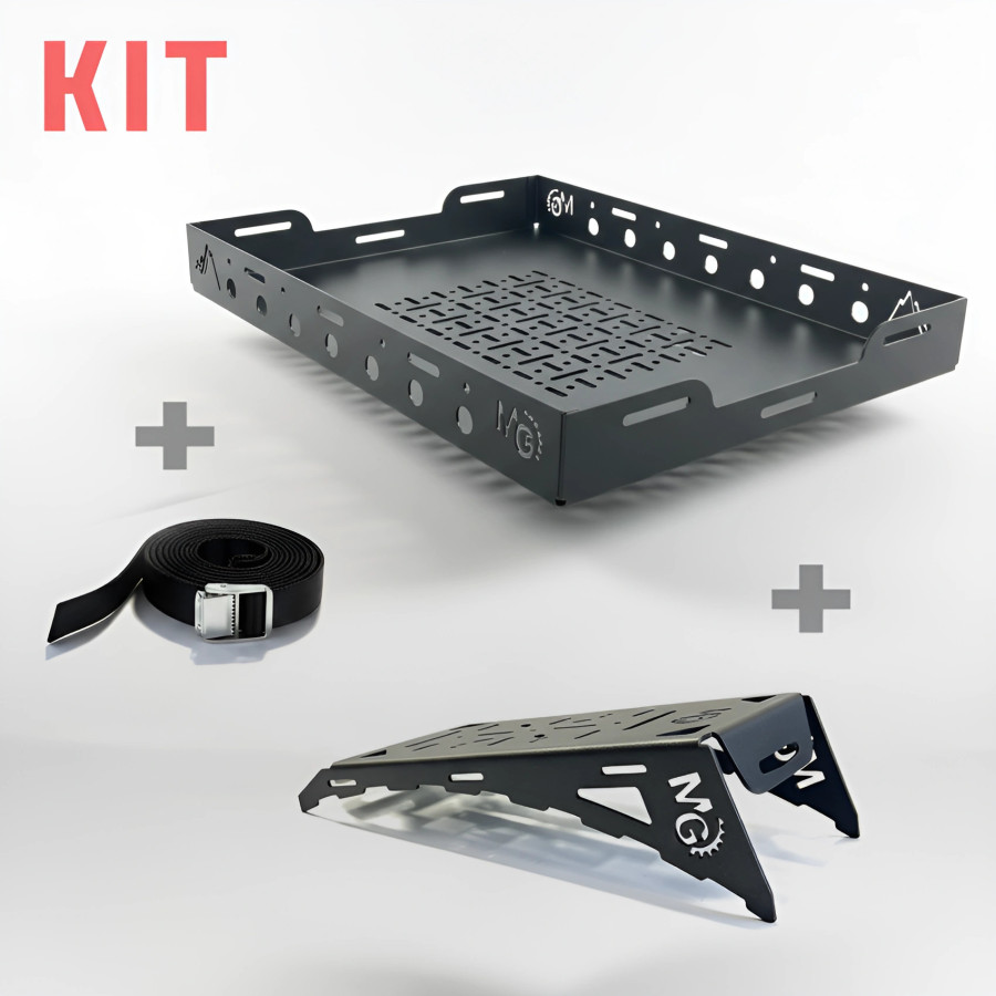 SET: Universal wheel mount + Spare Wheel Tray + Strap