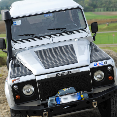 Protezione Cofano Land Rover Defender 90/110 | Alluminio Mandorlato