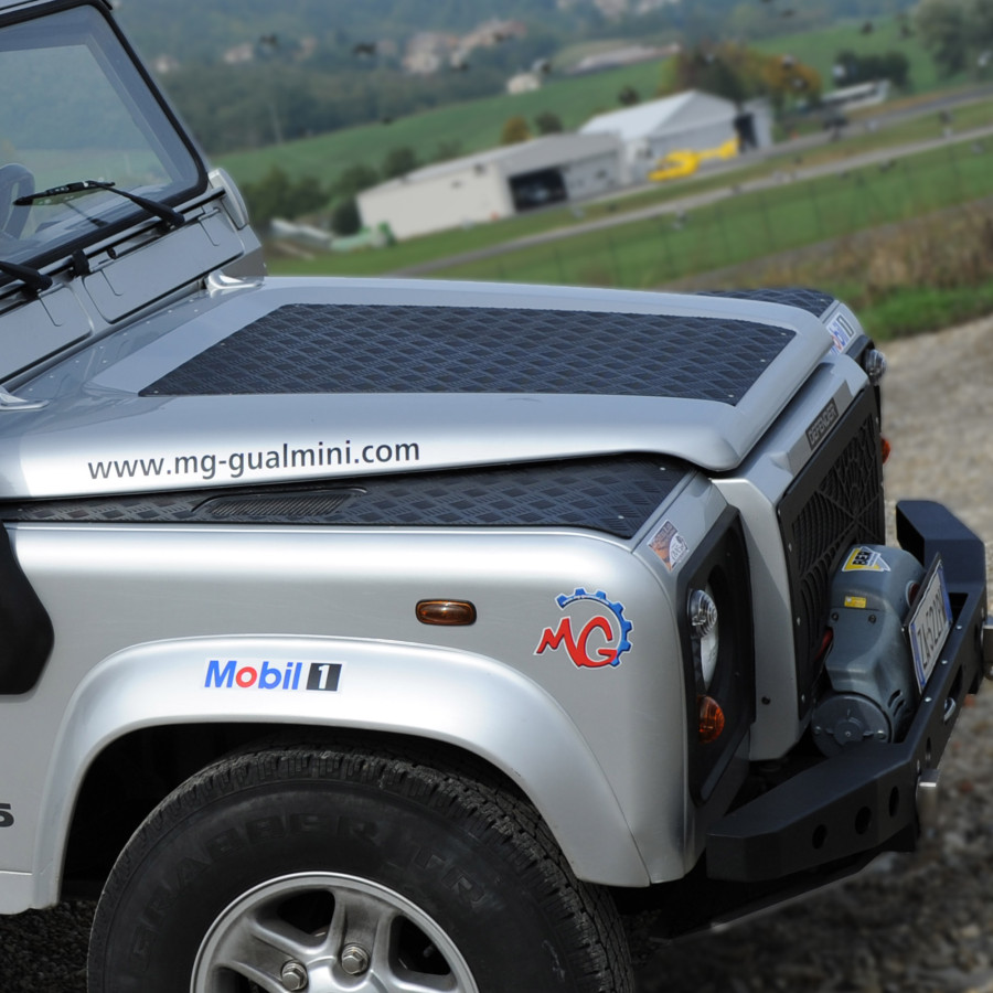 Aluminium Bonnet Chequer Plate for Land Rover Defender 90/110