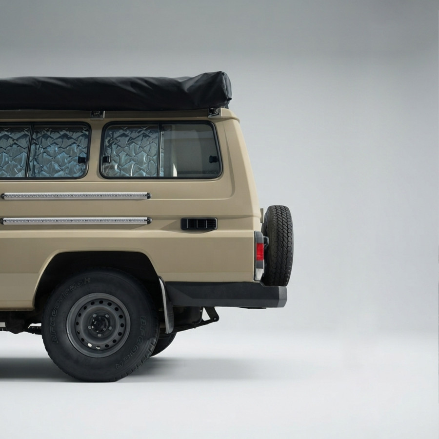 Toyota Land Cruiser 76 / 78 Series Rear Bumper with Extended Corners (2007+) | MG Off Road