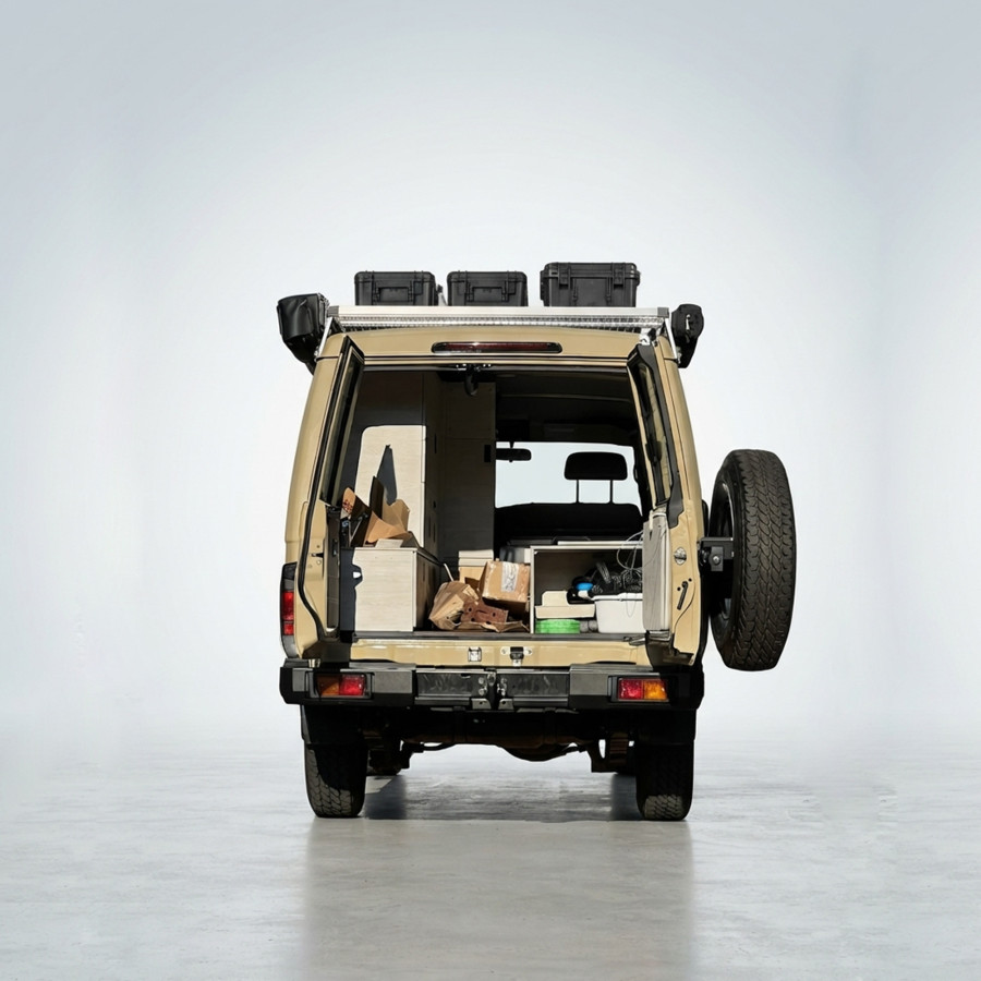 Paraurti Posteriore con Cantonali Allungati per Toyota Land Cruiser 76 / 78 Series (2007+) | MG Off Road