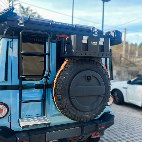 Piattaforma per Ruota di Scorta Overland in Acciaio | Made in Italy, EU