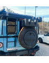 Piattaforma per Ruota di Scorta Overland in Acciaio | Made in Italy, EU